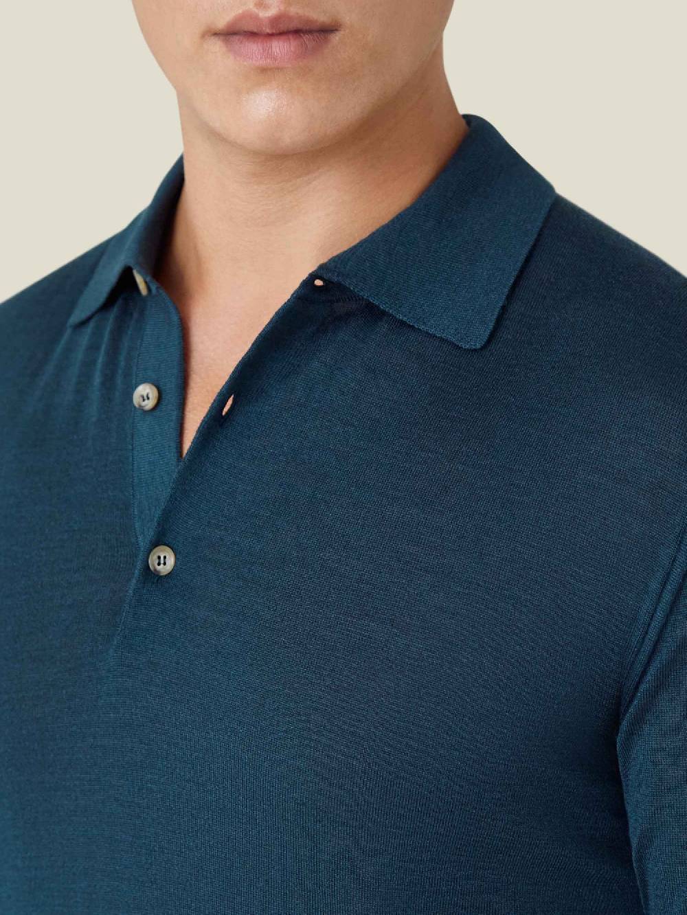 Luca Faloni Knitted PoloSeta-Cashmere Vendita Economica