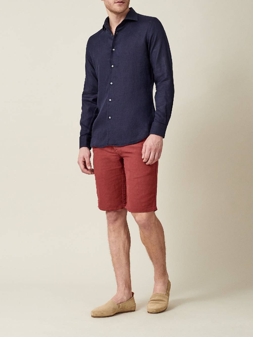 Luca Faloni Panarea ShortsLino-Cotone Negozi Online