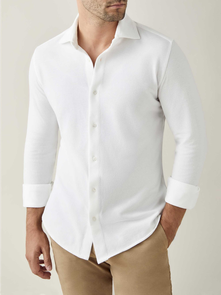 Luca Faloni Camicia SienaCotone Piqué