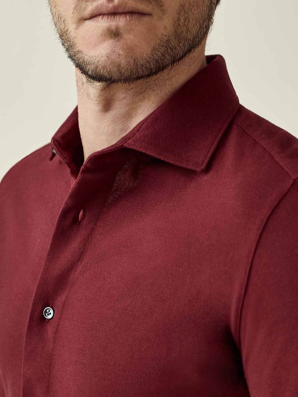 Luca Faloni Camicia SienaCotone Piqué In Vendita