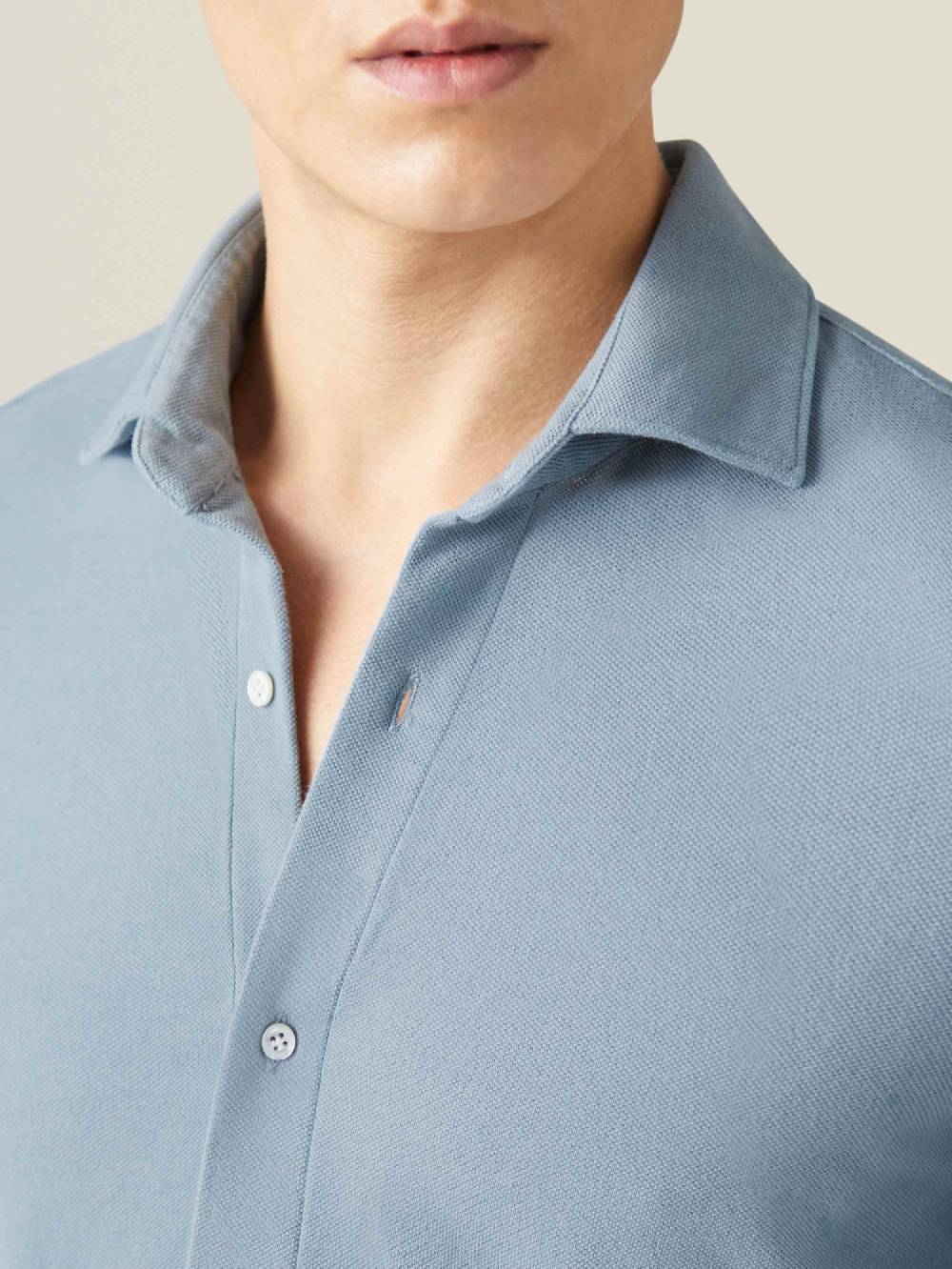Luca Faloni Camicia SienaCotone Piqué Saldi Di Fabbrica