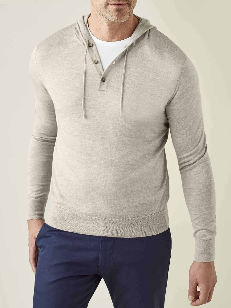 Luca Faloni Felpa con cappuccioSeta-Cashmere