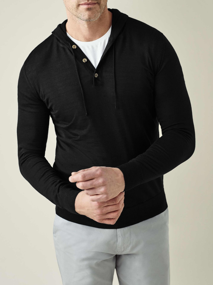Luca Faloni Felpa con cappuccioSeta-Cashmere
