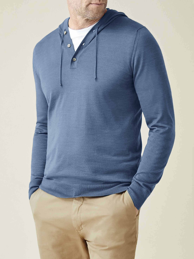 Luca Faloni Felpa con cappuccioSeta-Cashmere
