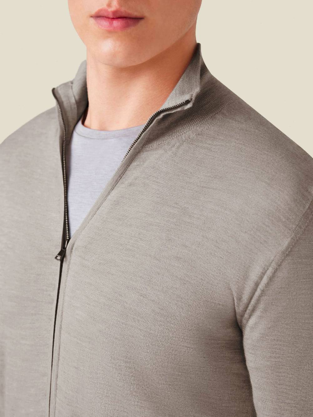 Luca Faloni Cardigan con ZipSeta-Cashmere Acquista Ora