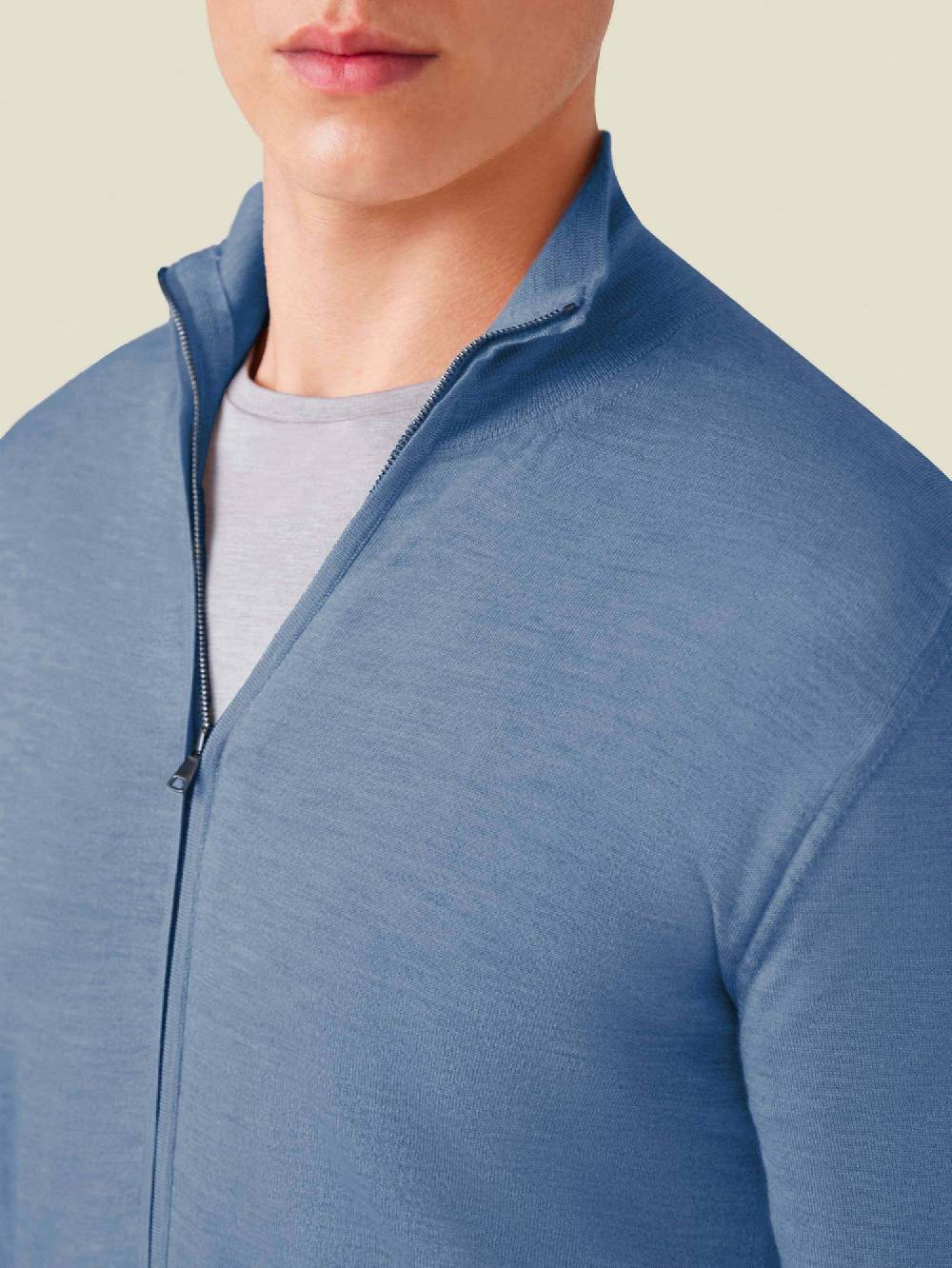 Luca Faloni Cardigan con ZipSeta-Cashmere Fino Al -60%