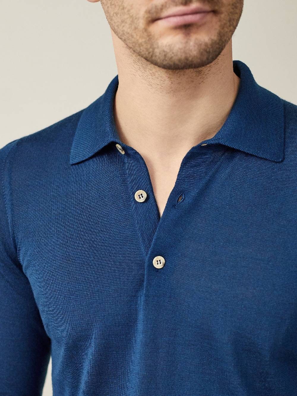 Luca Faloni Knitted PoloSeta-Cashmere Shopping Online