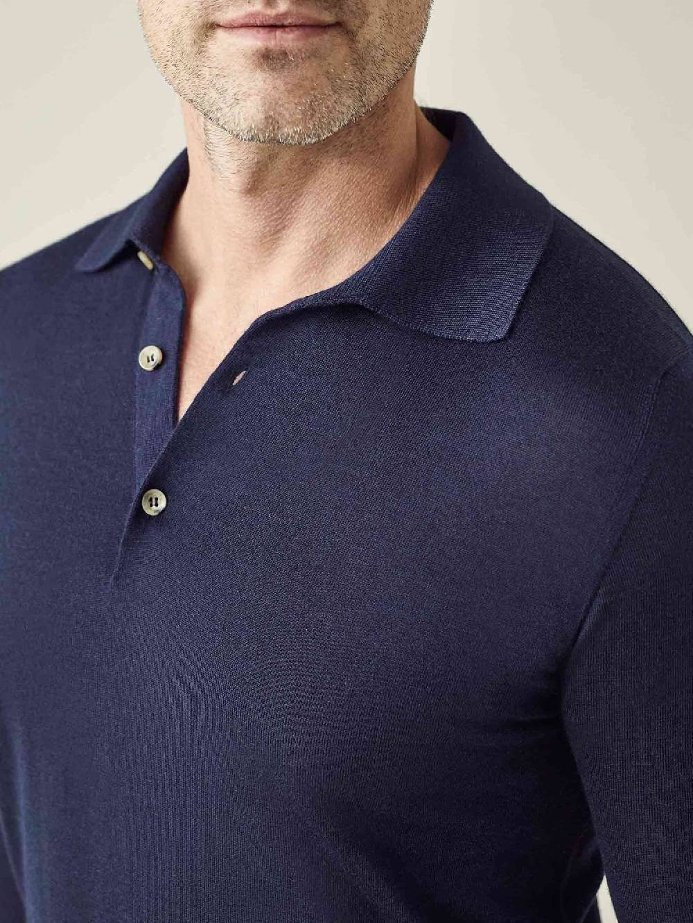 Luca Faloni Knitted PoloSeta-Cashmere Prezzo Ridotto
