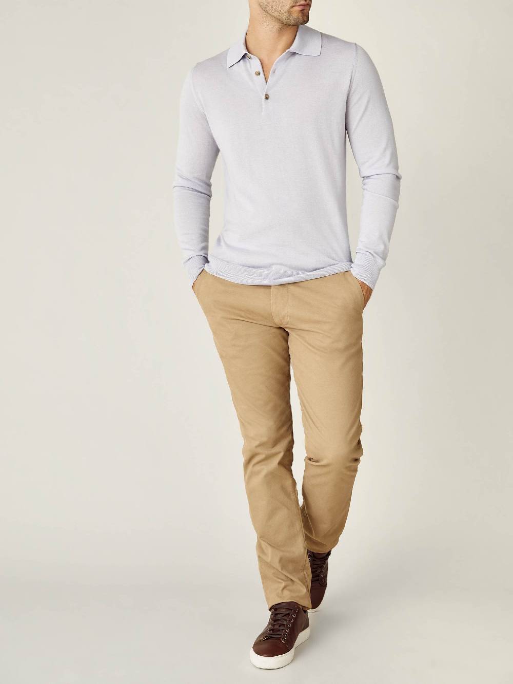Luca Faloni Knitted PoloSeta-Cashmere Offerta per la Festa della Mamma