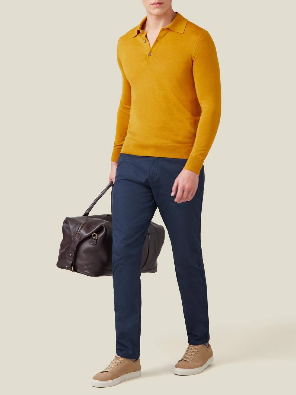 Luca Faloni Knitted PoloSeta-Cashmere Convenienza
