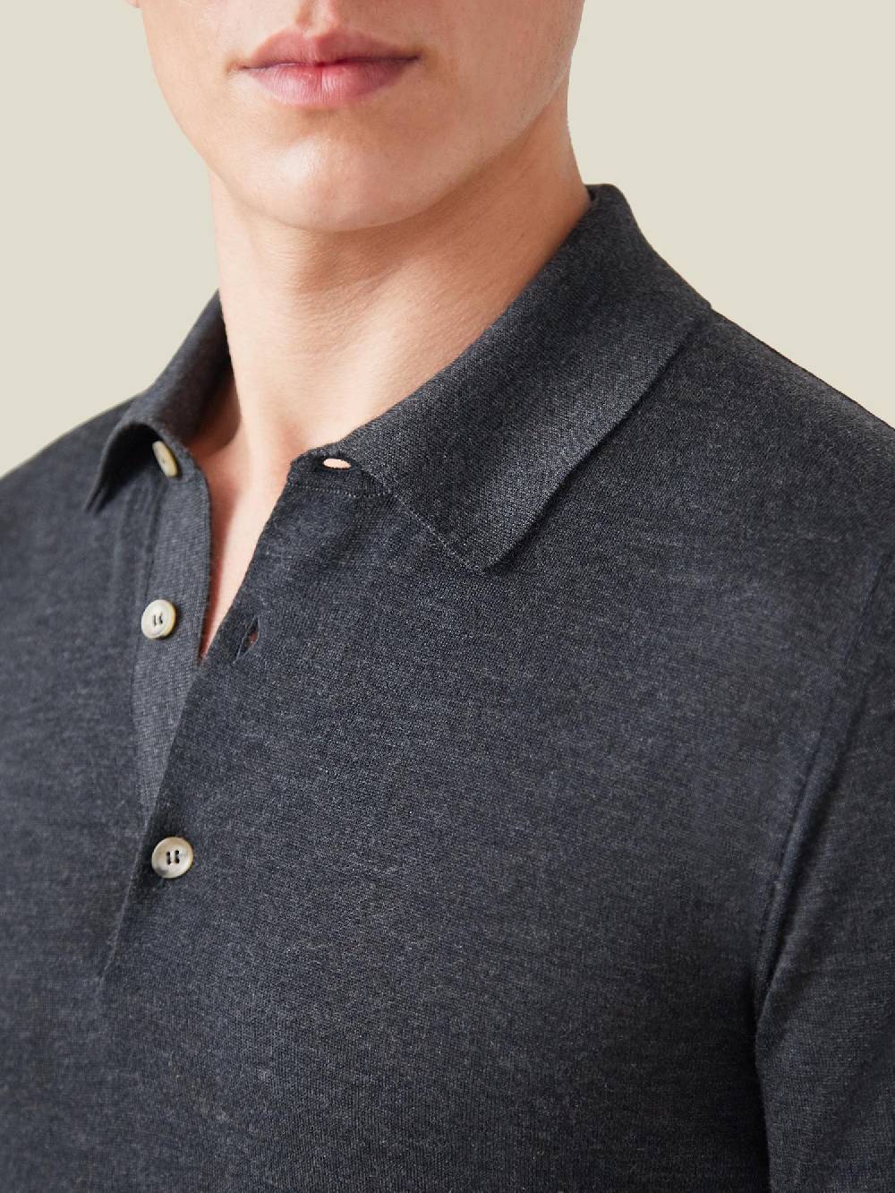 Luca Faloni Knitted PoloSeta-Cashmere Novità