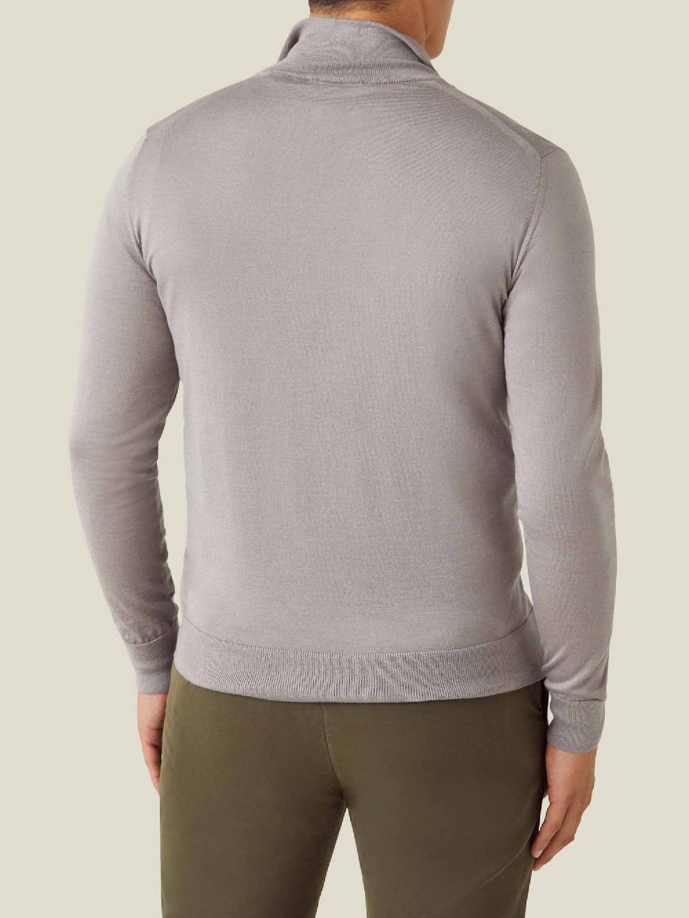 Luca Faloni Maglia con collo mezza zipSeta-Cashmere Vendita Economica