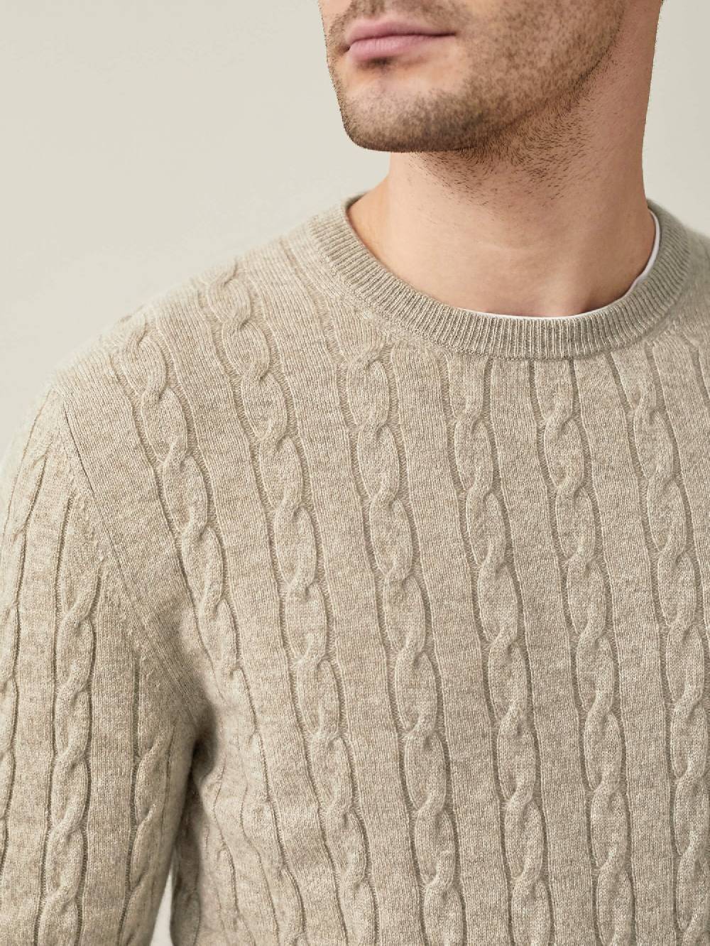 Luca Faloni Maglia a treccecashmere a 2 fili Pezzi Unici