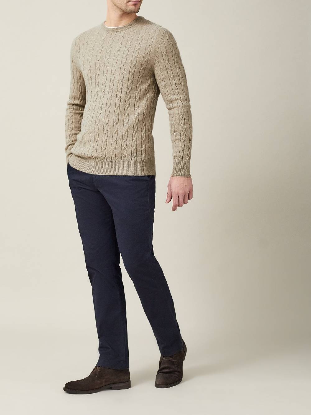 Luca Faloni Maglia a treccecashmere a 2 fili Pezzi Unici