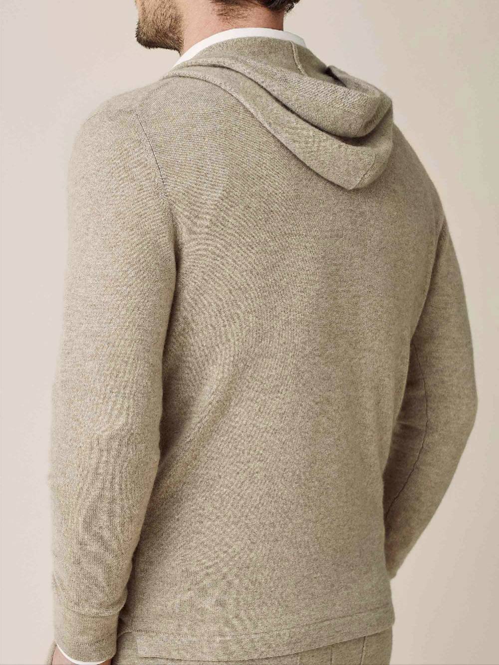 Luca Faloni Felpa con cappuccio e zipcashmere a 2 fili Prezzo Ridotto
