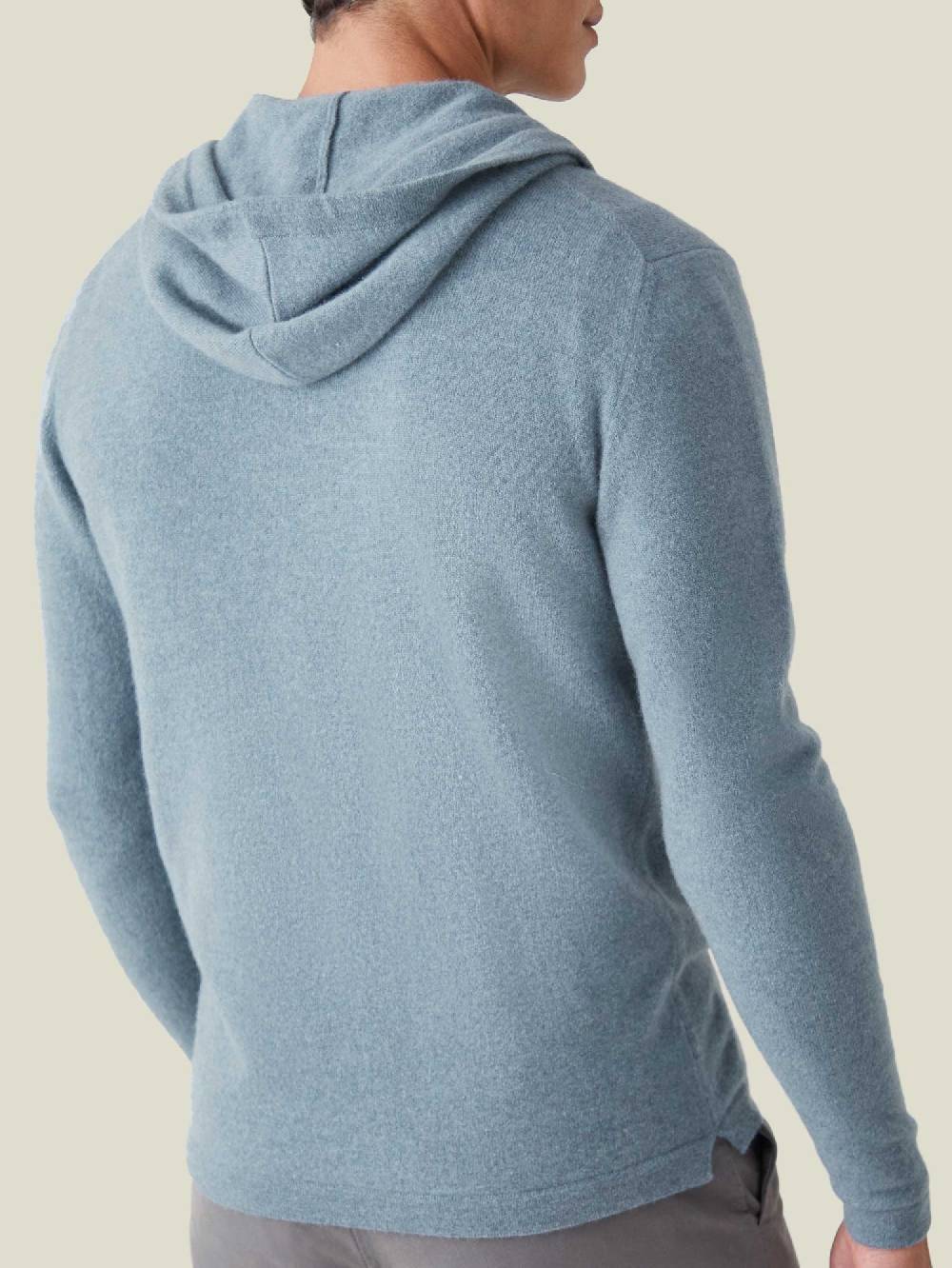 Luca Faloni Felpa con cappuccio e zipcashmere a 2 fili Novità