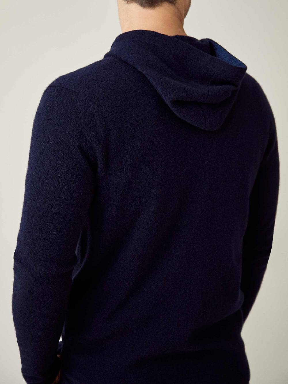 Luca Faloni Felpa con cappuccio e zipcashmere a 2 fili Online