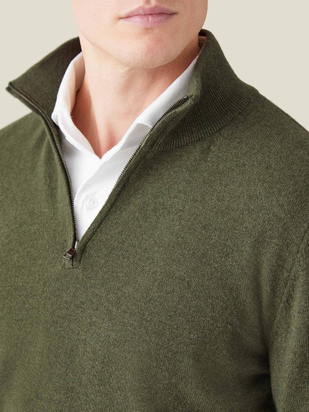Luca Faloni Mezzocollo con Zipcashmere a 2 fili In Vendita