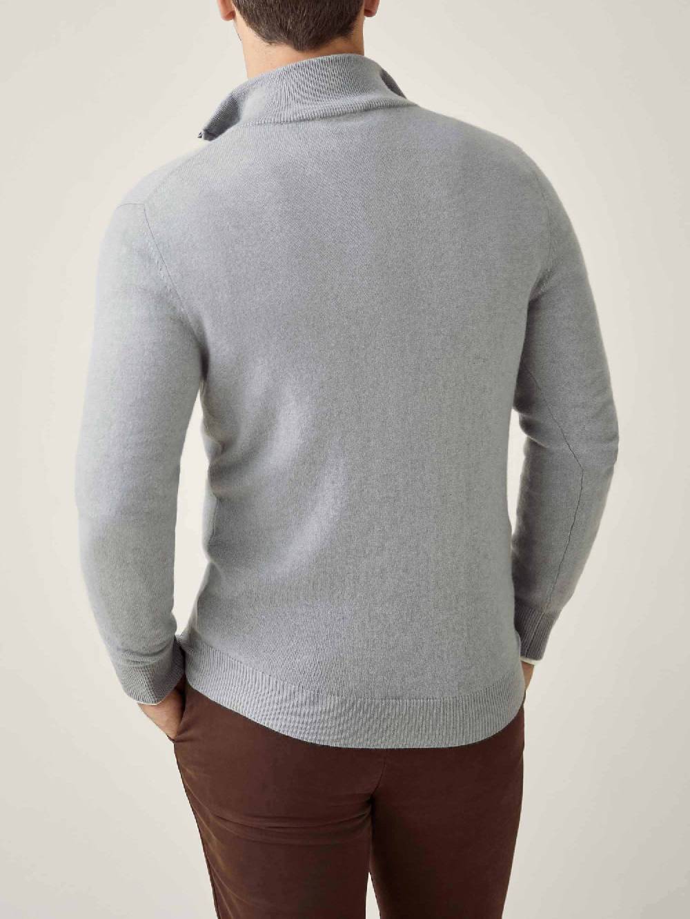 Luca Faloni Mezzocollo con Zipcashmere a 2 fili Vendita Calda