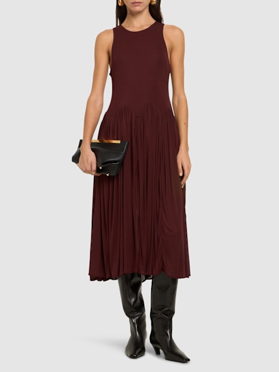Luisaviaroma Vestito midi Axar in jersey Sottocosto