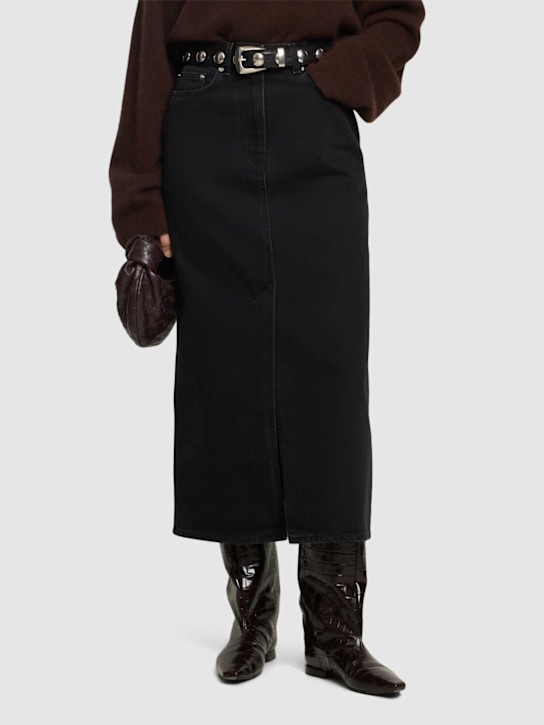 Luisaviaroma Stivali alti Ellie in pelle goffrata 10mm Affare Del Giorno