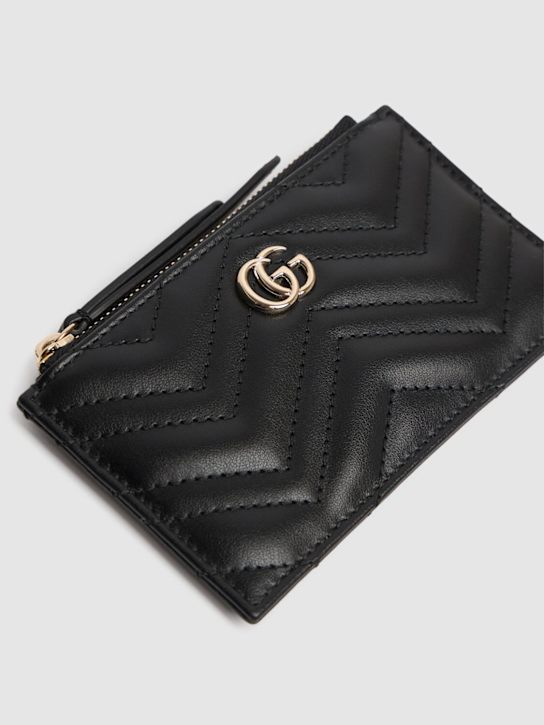 Luisaviaroma Portachiavi GG Marmont con zip in pelle Convenienza