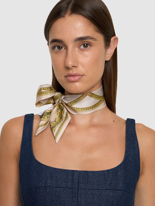 Luisaviaroma Foulard La Coupe in twill di seta stampata Economico