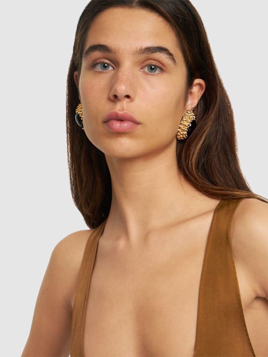 Luisaviaroma Orecchini in ottone / cabochon vintage Nuova