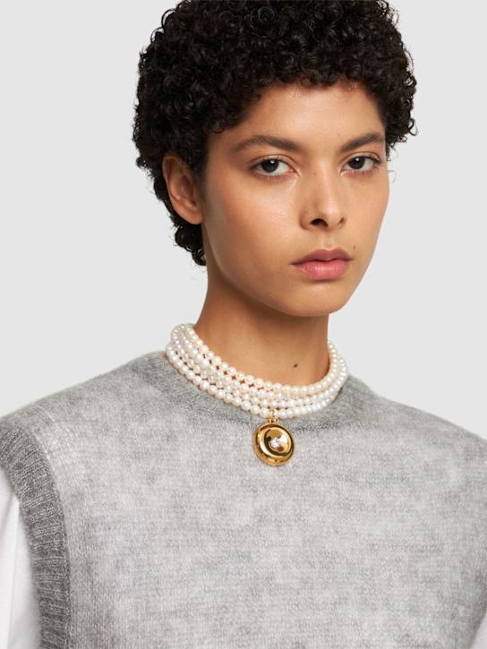 Luisaviaroma Collana con perle e cristalli Comprane uno, ottenene uno gratis