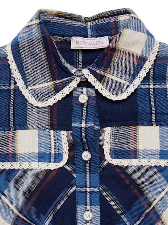 Luisaviaroma Vestito in cotone stampa check con cintura Enormi sconti