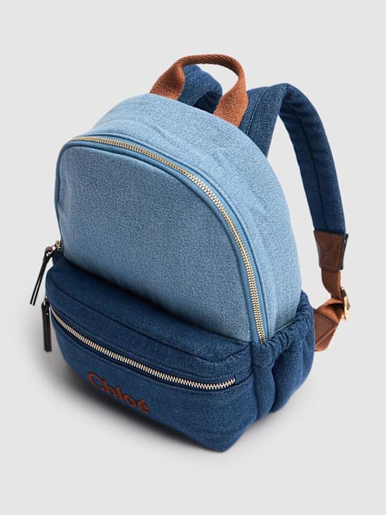 Luisaviaroma Zaino in denim di cotone Prezzo Ridotto