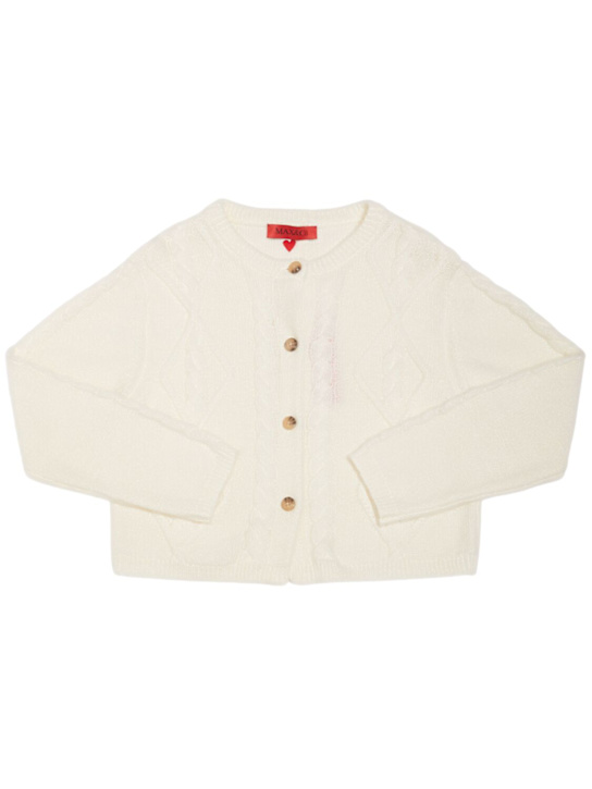 Luisaviaroma Cardigan in maglia di misto lana Offerte stagionali