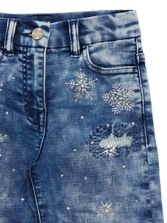 Luisaviaroma Jeans dritti in cotone con decorazioni Offerta settimanale