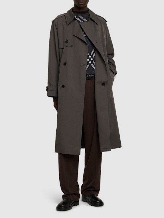 Luisaviaroma Trench lungo in cotone Super sconto
