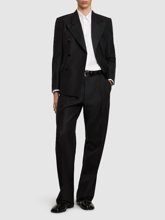 Luisaviaroma Pantaloni British in mohair e lana Nuovo