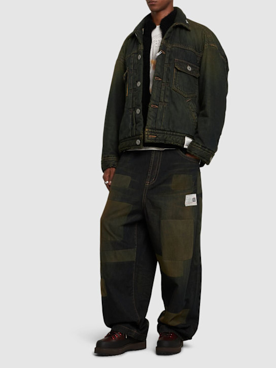 Luisaviaroma Jeans larghi in denim patchwork Spedizione gratuita