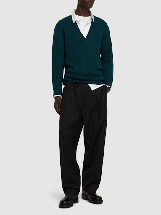 Luisaviaroma Pantaloni in lana tropical Vendita calda