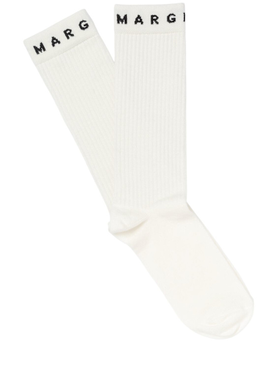 Luisaviaroma Calzini jersey di misto cotone cotone con intarsio Ultimi due giorni