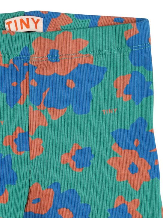 Luisaviaroma Leggings in cotone organico a costine con stampa Negozi Online