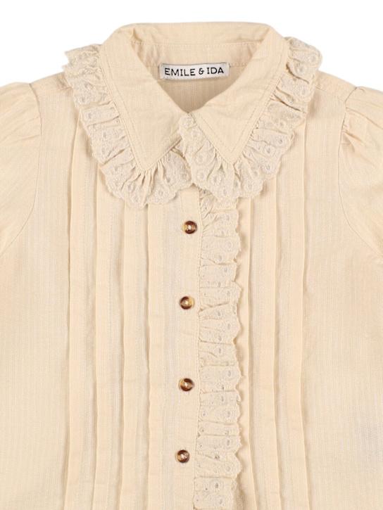 Luisaviaroma Camicia in cotone con ricami Promozione Limitata