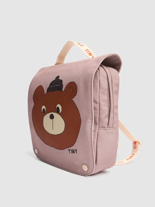 Luisaviaroma Zaino Bear in tela di cotone stampata Smaltimento dello stoccaggio