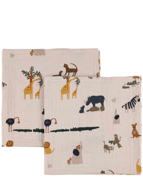 Luisaviaroma Set di 2 mussole in cotone organico Offerte giornaliere
