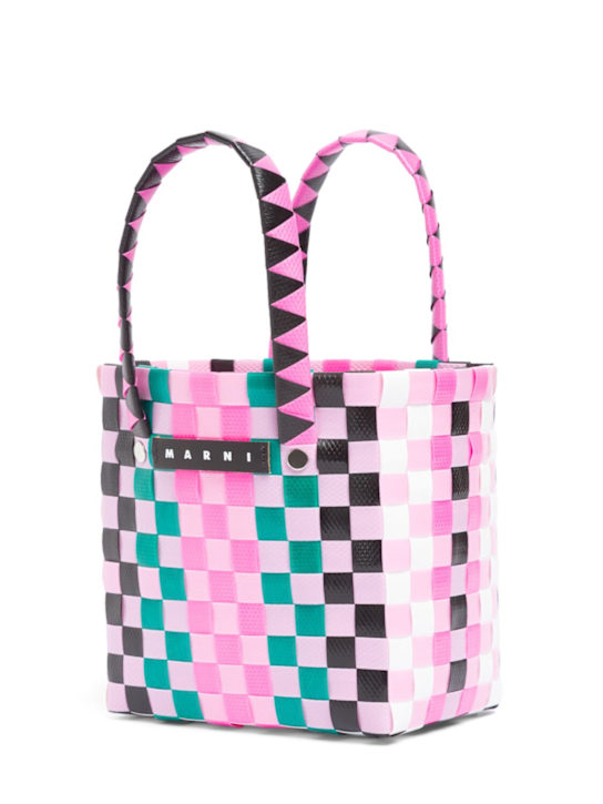 Luisaviaroma Borsa a secchiello intrecciata color block Enormi sconti