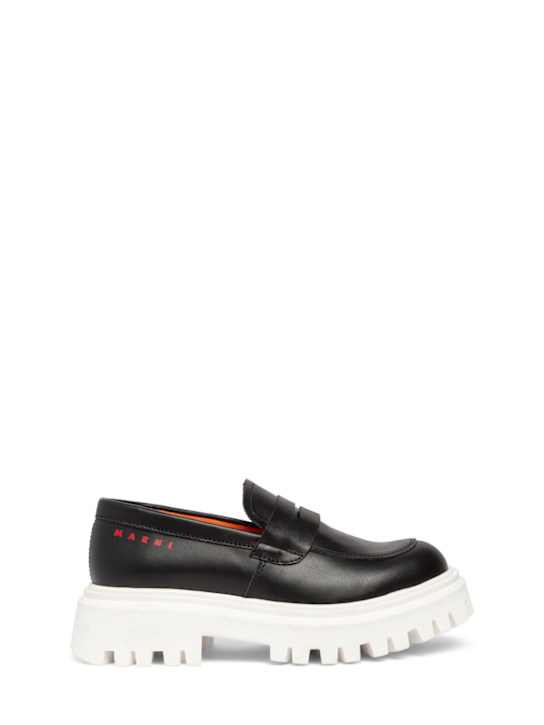 Luisaviaroma Mocassini in pelle con logo 50% di sconto con spedizione gratuita