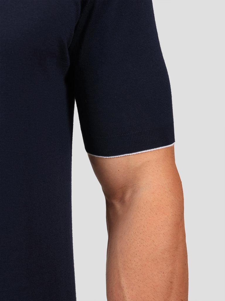 Svevo Maglia Polo 100% Cotone Supersoft Blu Navy e Bianca Promozione Limitata