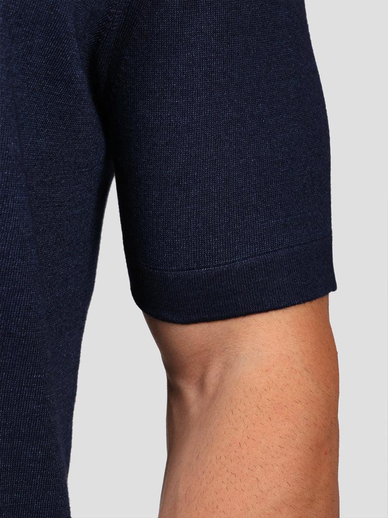 Svevo Maglia Scollo a V 100% Cotone Indaco Saldi