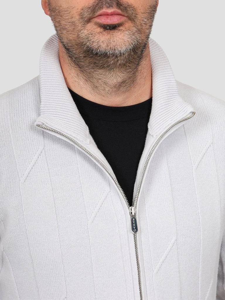 Svevo Giubbotto 100% Lana Grigio Chiaro Consegna Veloce