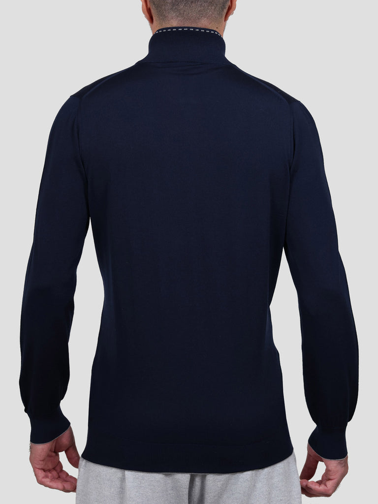 Svevo Lupetto Lana Merino Superfine 160's Blu Online