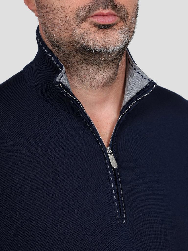 Svevo Lupetto Lana Merino Superfine 160's Blu Online