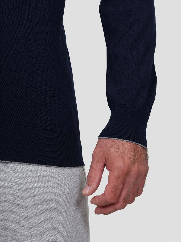 Svevo Lupetto Lana Merino Superfine 160's Blu Online